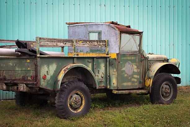 istock Very Old and Damaged Pick-up Truck 546195346