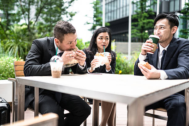 istock japanese Business people doing the lunch break 546197838