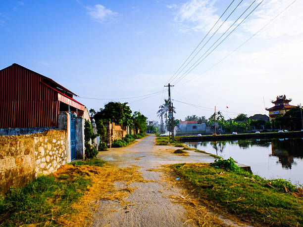 istock Small pathway in a small village in Thanh Hoa, Viet Nam 546200136