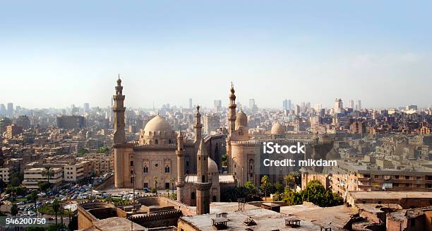 Cairo Skyline Egypt Stock Photo - Download Image Now - Cairo, Urban Skyline, Mosque