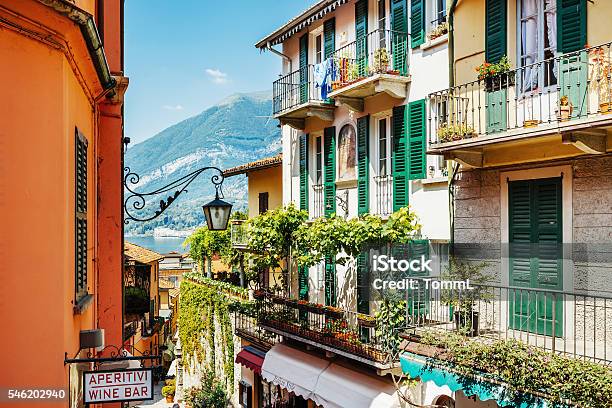 Italian Village Bellagio At Lake Como Stock Photo - Download Image Now - Bellagio, Lake Como, Italy