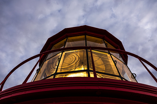 The fresnel lens of the St. Augustine lighthouse.
