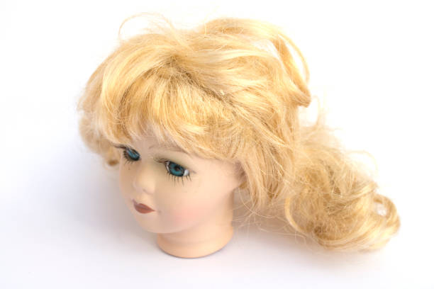 istock Blond Hair Girl Dolly Head 546205220