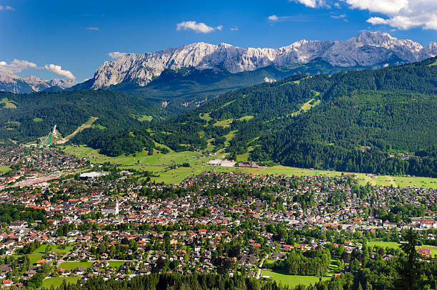 istock city Garmisch-Partenkirchen in Germany 546206370
