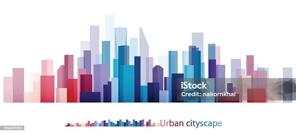 Colorful Building and City, Abstract of city, The image twilight in city. Vector Design - eps10 Colorful Building and City, Urban cityscape, Abstract of city image, The image twilight in city. City stock vector
