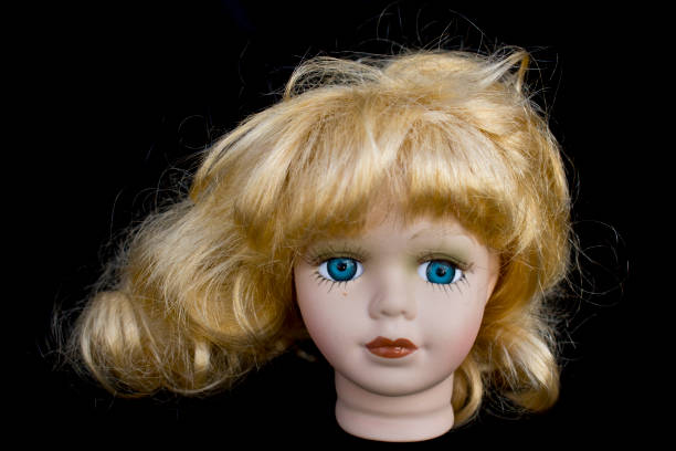 istock Blond Hair Girl Dolly Head 546207536