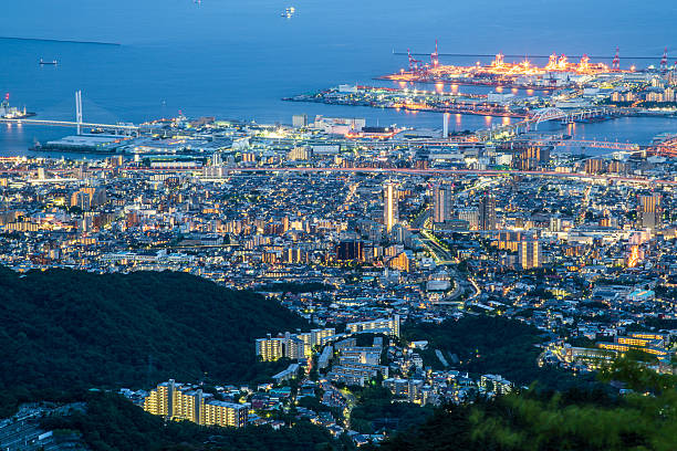 istock Japanese cityscape in the early evening 546207586