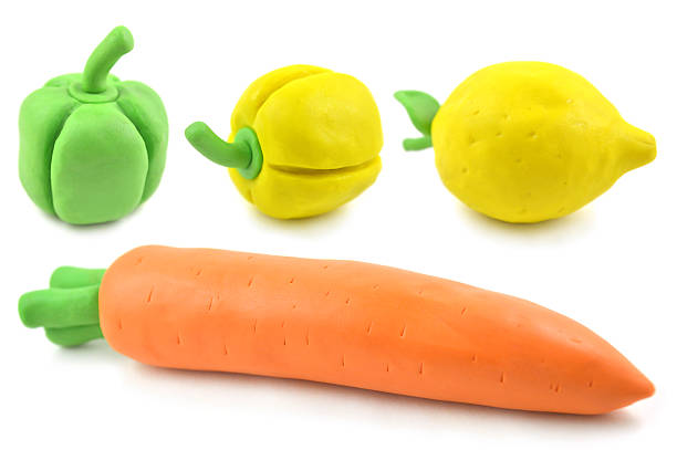 istock Plasticine carrot, bell pepper and lemon 546421616