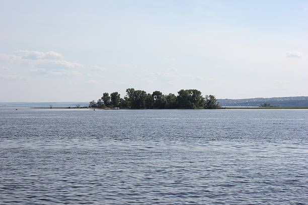 istock the island with the trees on the river 546426228