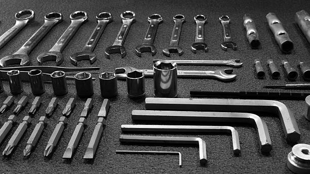 istock Set of variety mechanical tools angle shot 546427250