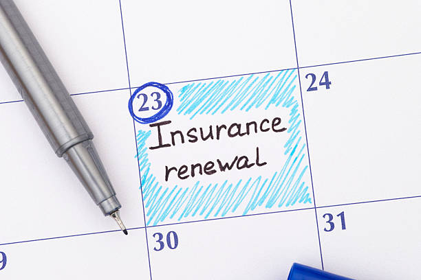 istock Reminder Insurance Renewal in calendar 546427342