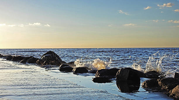 istock Sunset on Baltic Sea coast. 546431586