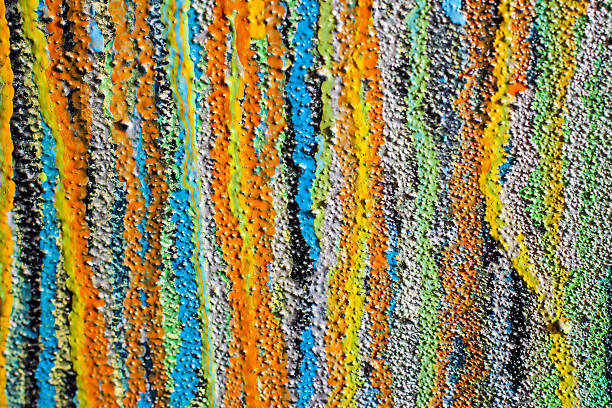 multicolores vetas en la pared - foto de stock