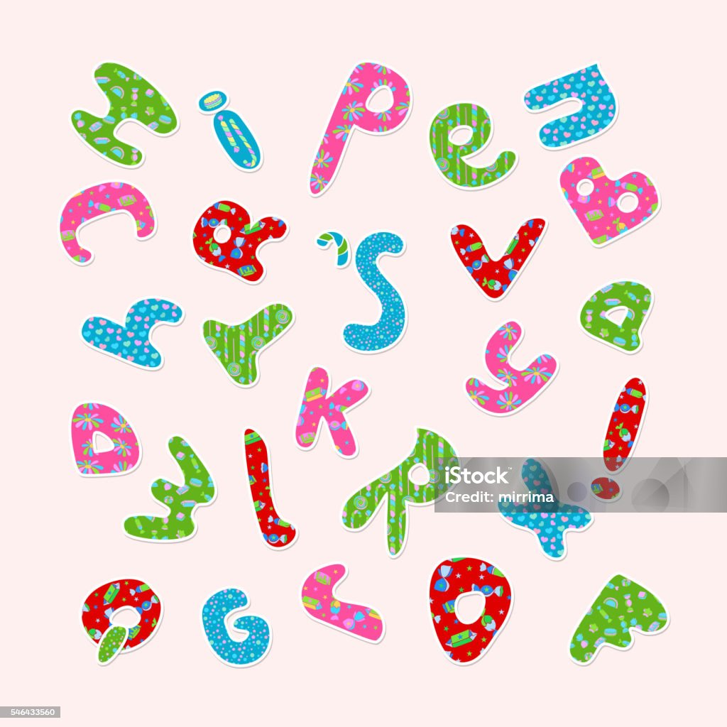 Coloured Lettering Design Patterns Pattern With Colored Letters Stock Illustration - Download Image Now ...