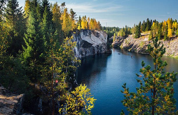 istock Ruskeala marble quarry, Karelia, Russia 546433754