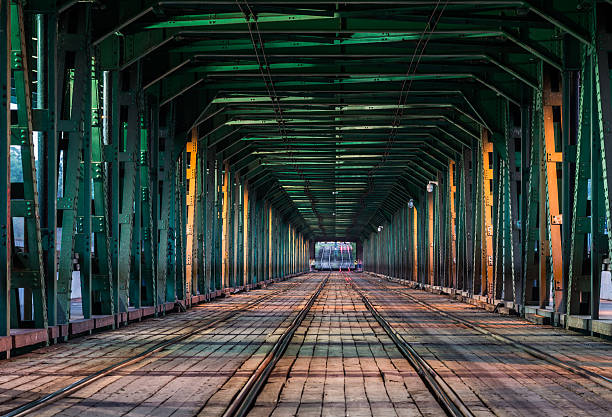 istock Gdanski tram bridge in Warsaw, Poland 546435846