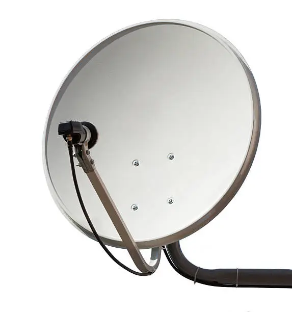 Photo of Satellite dish aerial antenna.