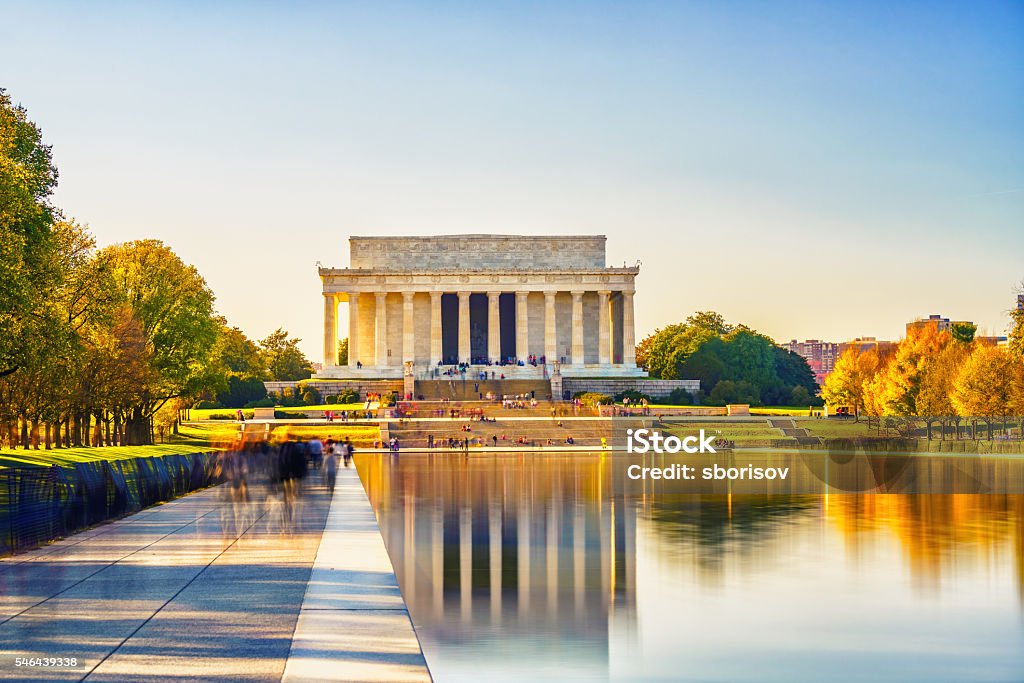 Lincoln memorial in Washington DC Lincoln memorial and pool in Washington DC, USA Washington DC Stock Photo