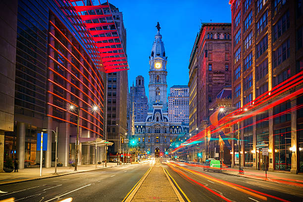 istock Philadelphia's City Hall at night 546439420