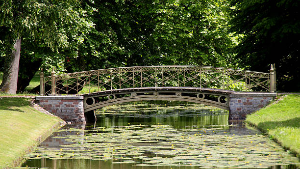 istock smal iron bridge in a park 546441328