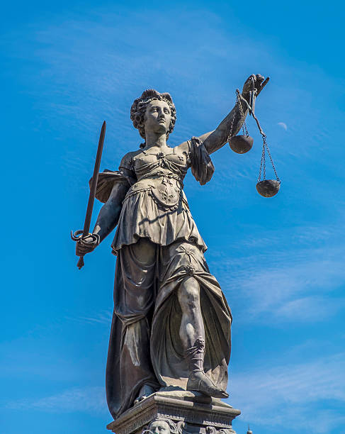 istock Statue of Lady Justice (Justitia) in Frankfurt 546442328