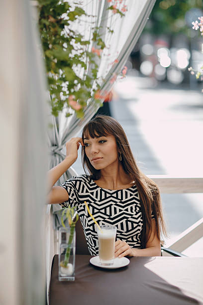 istock Girl in cafe 546442756