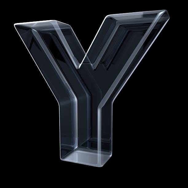 istock Transparent x-ray letter Y. 3D 546443098