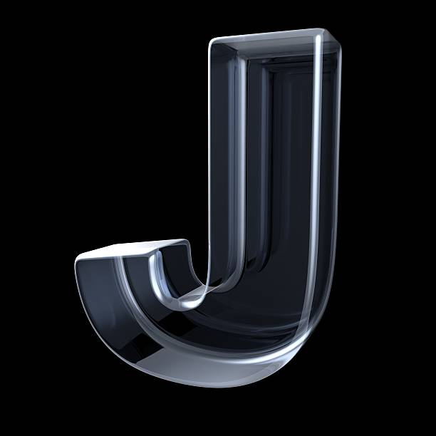 istock Transparent x-ray letter J. 3D 546443422