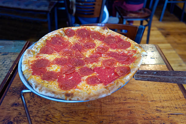 istock Hot Pizza Served in Restaurant 546444396