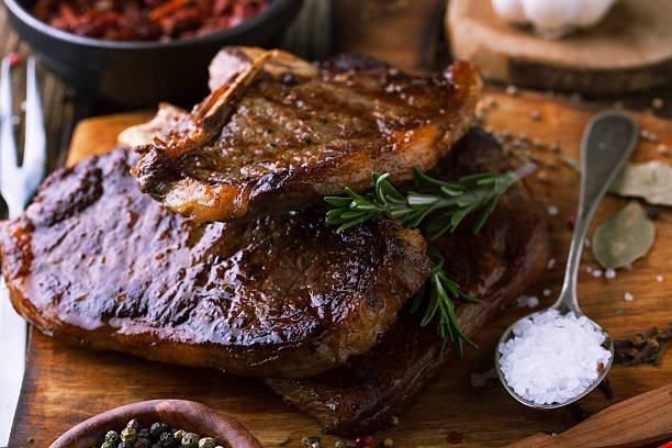 istock Grilled beef steak with spices 546446226
