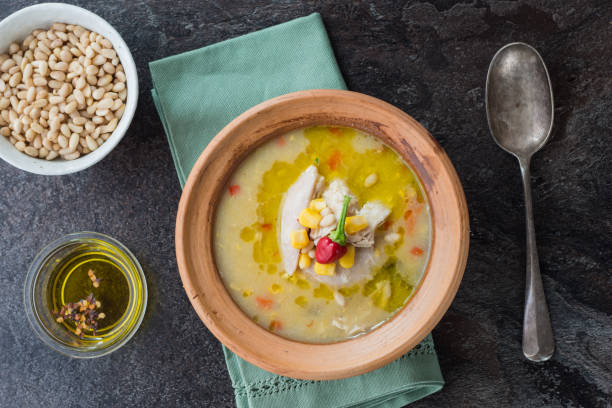 istock Creamy Chicken and Corn Soup 546450354