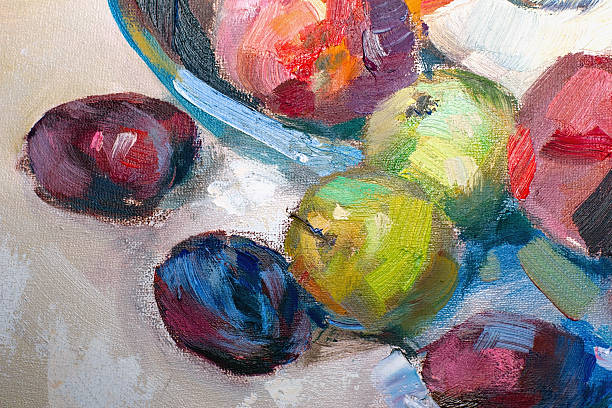 istock Texture painting oil painting on canvas, abstract oil still life 546454452
