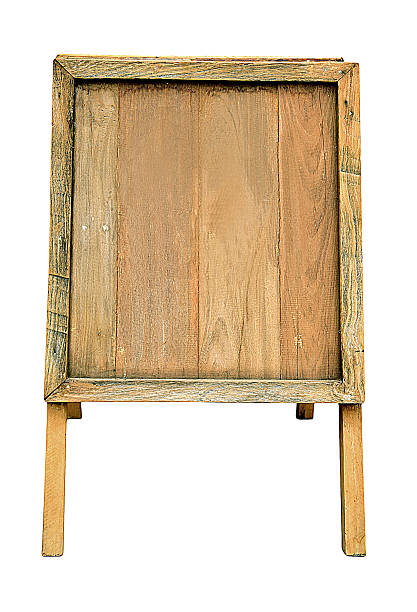 istock tripod Wood board  isolated on white background 546456594