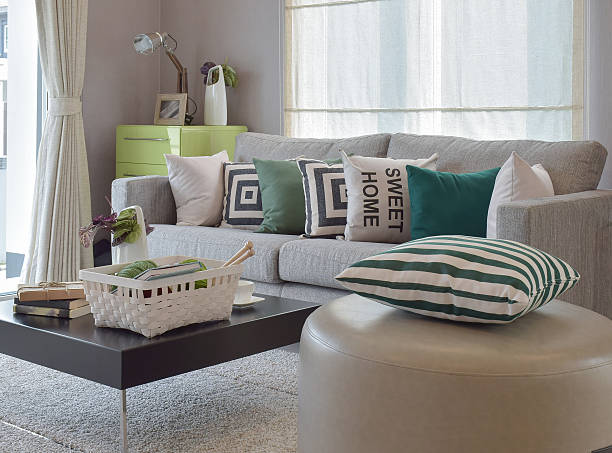 istock Knitting set in cozy living room 546460060