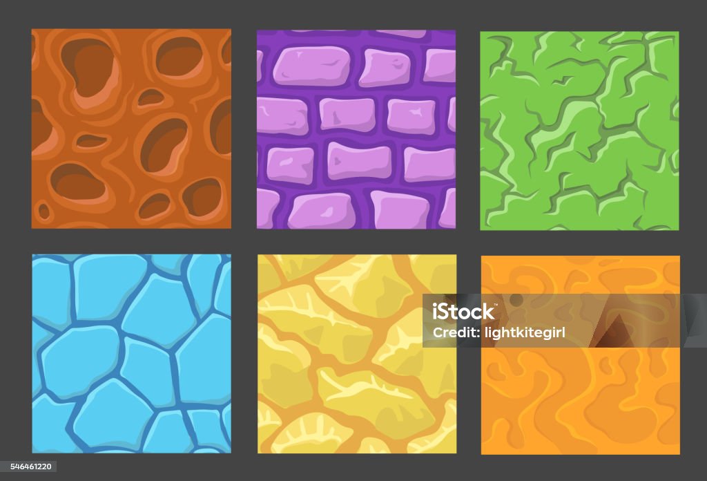 Pattern Texture Games Set Of Pattern For Game Background Stone And Wall Textures Stock ...