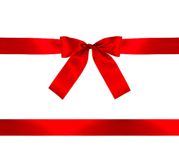 istock Red gift bow and ribbon with clipping path. 546467644