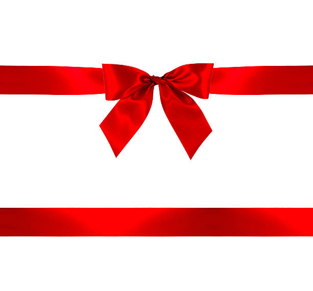 istock Red gift bow and ribbon with clipping path. 546467912