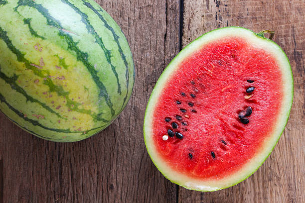 istock watermelon on a wooden 546468546