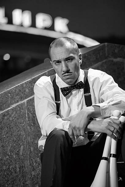 istock Juggler sitting on the steps near the circus. 546762808