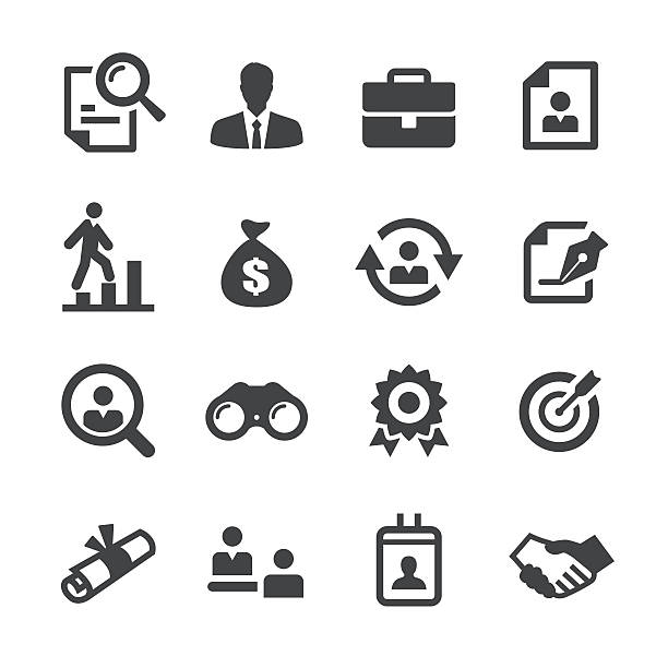 иконы занятости - серия acme - computer icon symbol bulls eye handshake stock illustrations