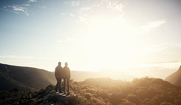 istock Rising early to catch dawn on the peak 546763372
