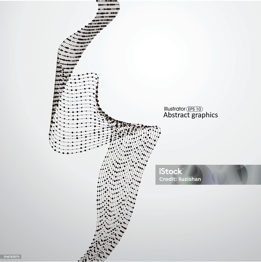 Dot Abstract Graphics And Lines Formed Stock Illustration - Download ...