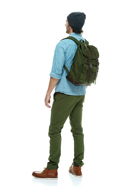 istock Rear view of hipster looking away 546764048