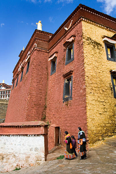 Palcho Monastery, Gyantse, Gyantse County, Tibet, China, blue sky with copy space for text