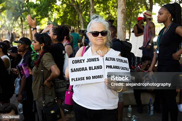 Black Lives Matter In Fort Lauderdale Stock Photo - Download Image Now - African Ethnicity, African-American Ethnicity, Black Color