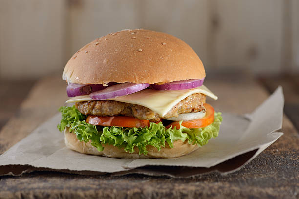 istock Close up of hamburdger 546766116