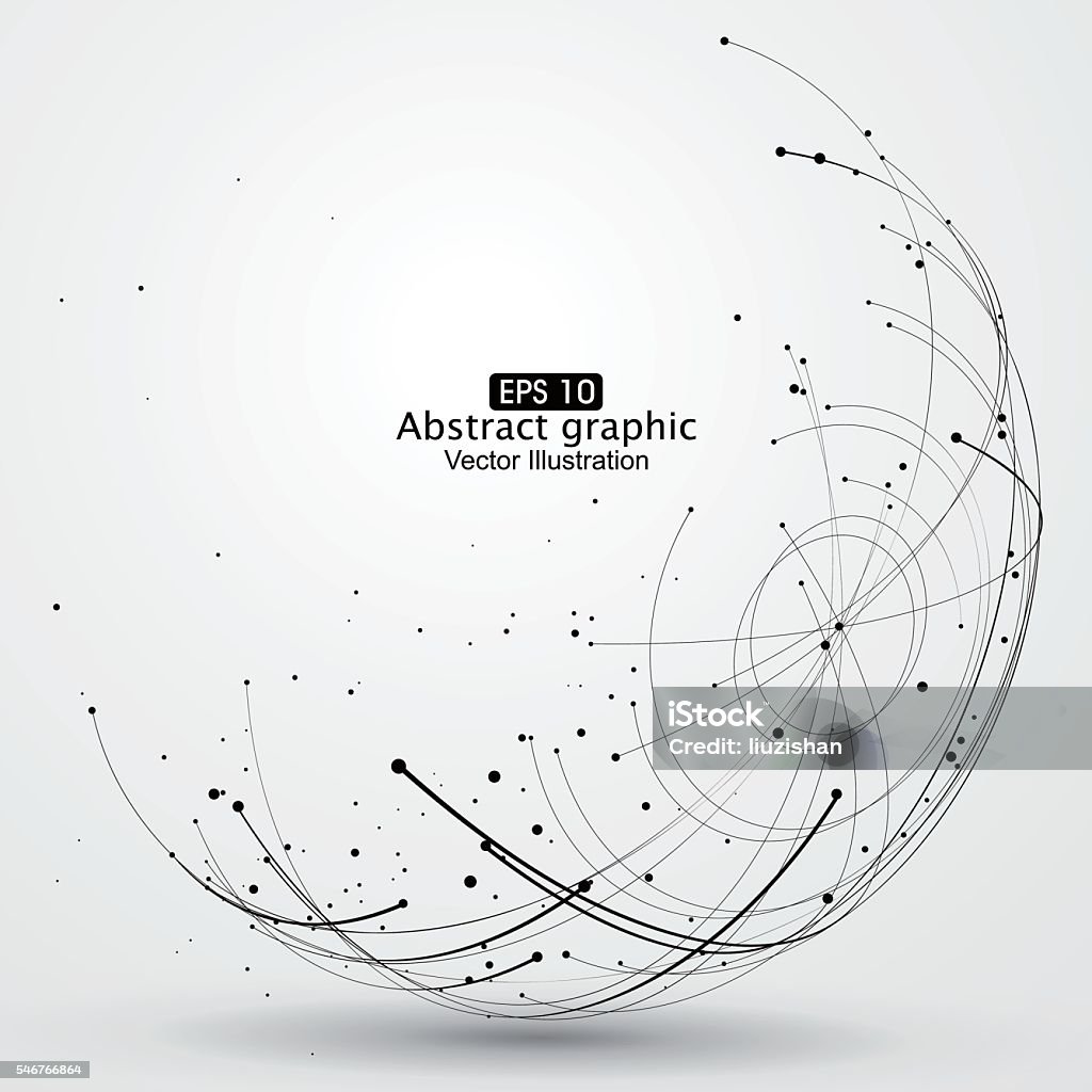 Point and curve constructed the sphere wireframe. Point and curve constructed the sphere wireframe, technological sense abstract illustration. Globe - Navigational Equipment stock vector