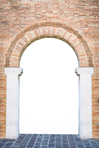 istock Arched entrance of a medieval palace suitable as a frame. 546768626