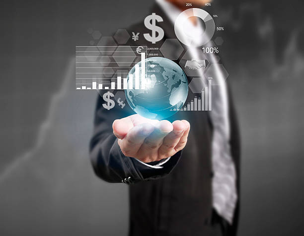 istock financial symbols coming from hand 546769776