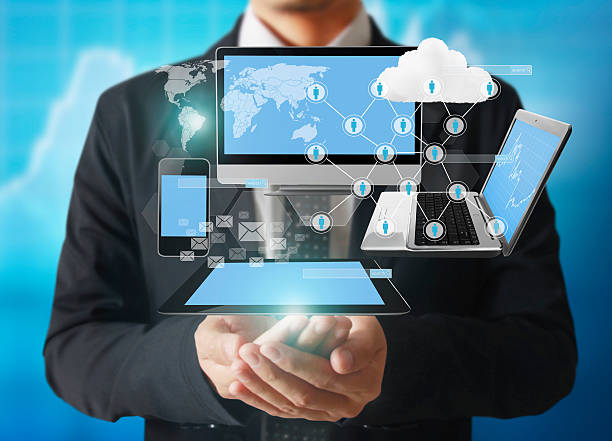 istock Technology in  hands of businessmen 546772474